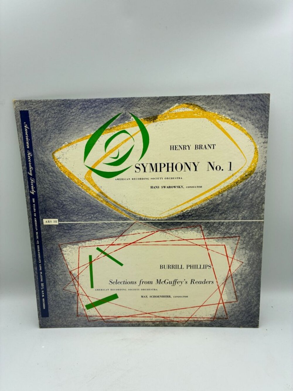 Henry Brant Symphony No1 Burrill Phillips McGuffeys Readers LP 1954 33RPM Vinyl